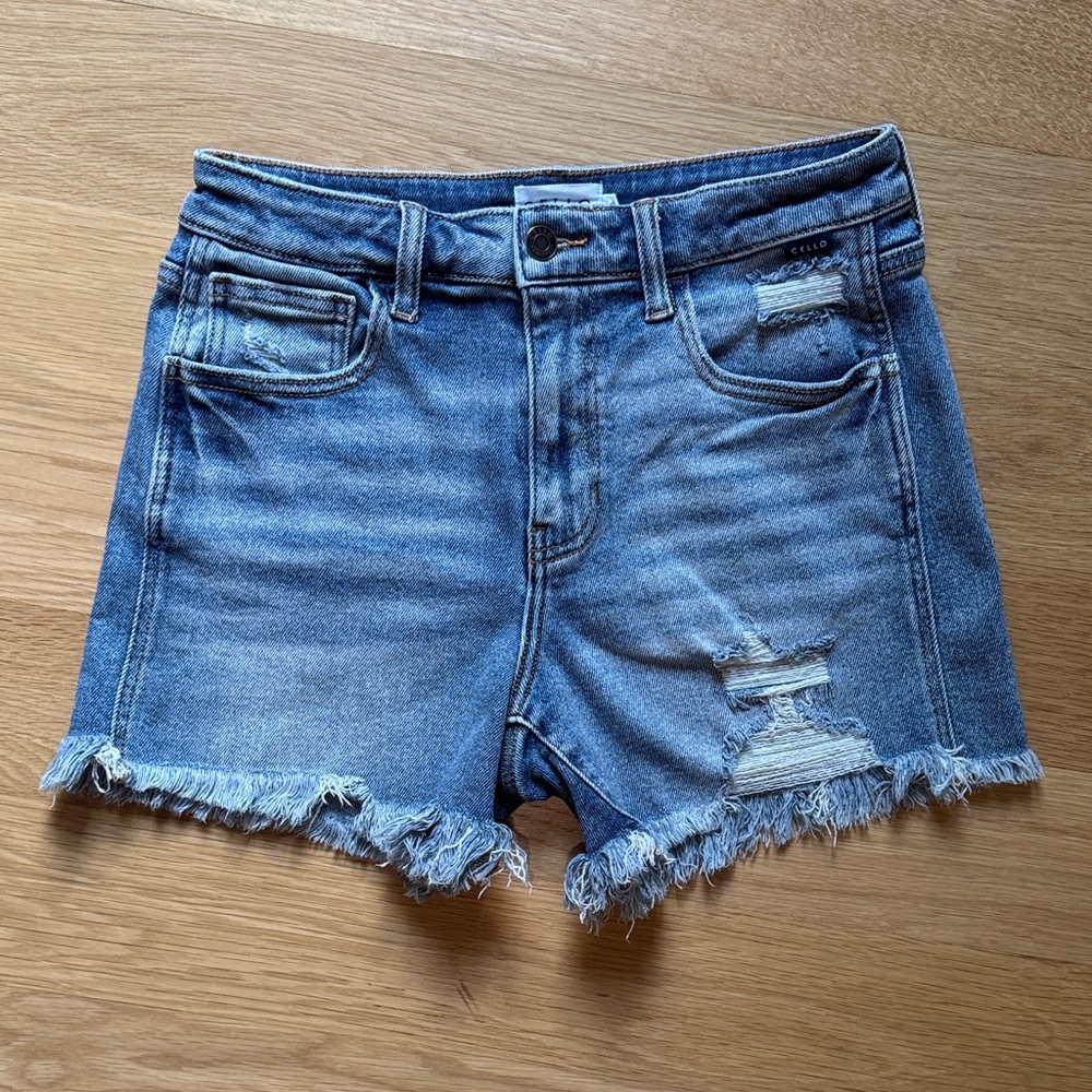 Cello Distressed Denim Shorts - Size S Small